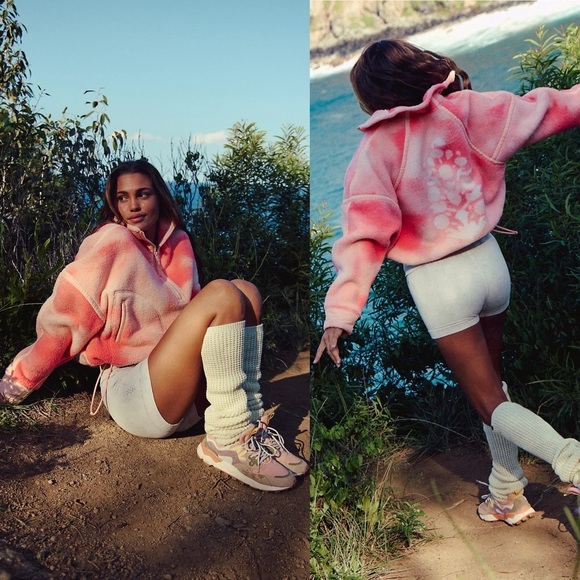 FP Movement by Free People Jackets & Blazers - NWOT- FP Movement Mountain High Printed Half Zip Fleece ( FLAWED )